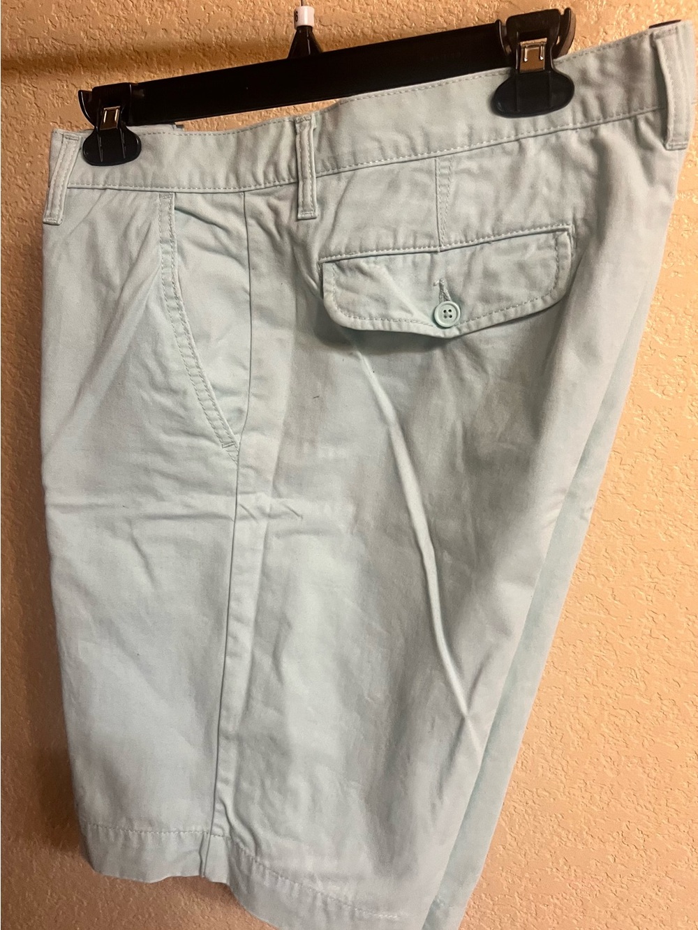U.S. Polo Assn. Pale Blue Flat-Front Chino Shorts